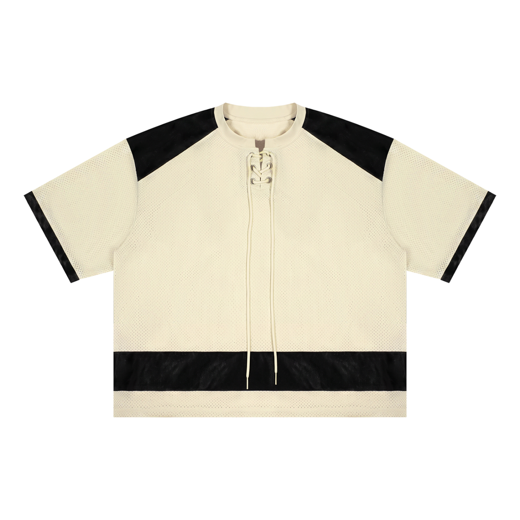 Time to Death Raglan Sleeve Mesh Boxy T-Shirt