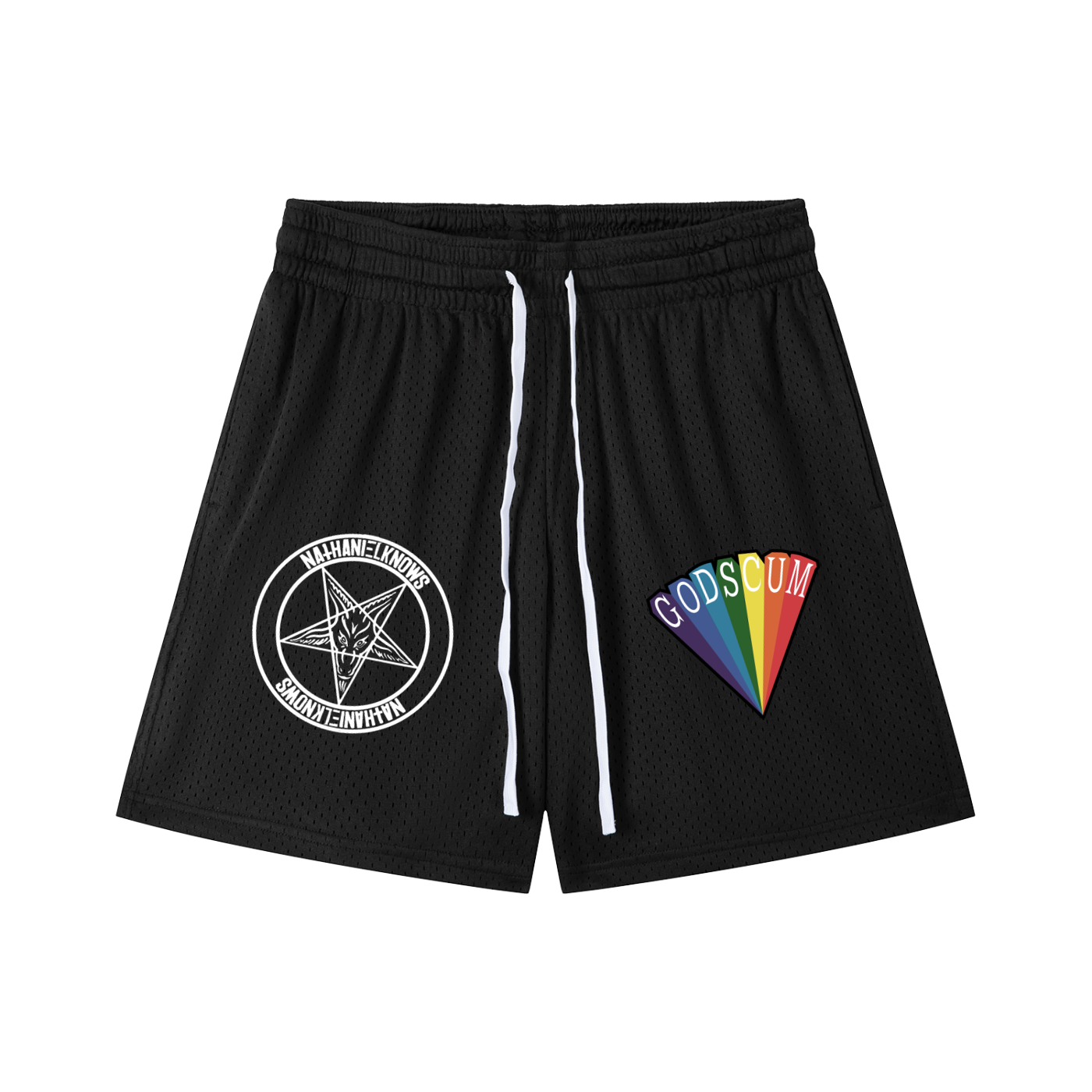 God Mesh Drawstring Shorts