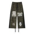Gothsdoingthings Unisex Camo Wide Leg Sweatpants