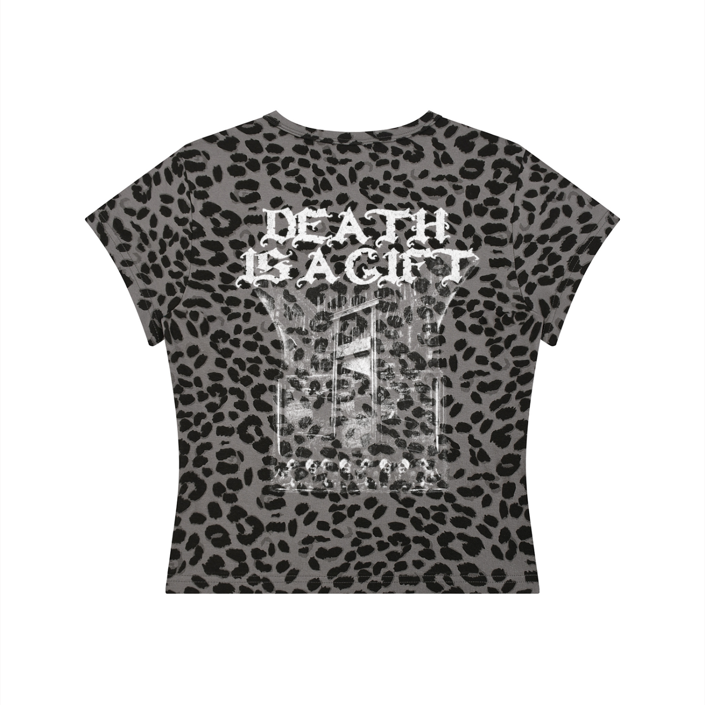 Pretty Women’s Leopard Print Crop T-Shirt