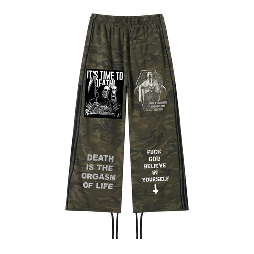 Gothsdoingthings Camo Wide Leg Sweatpants