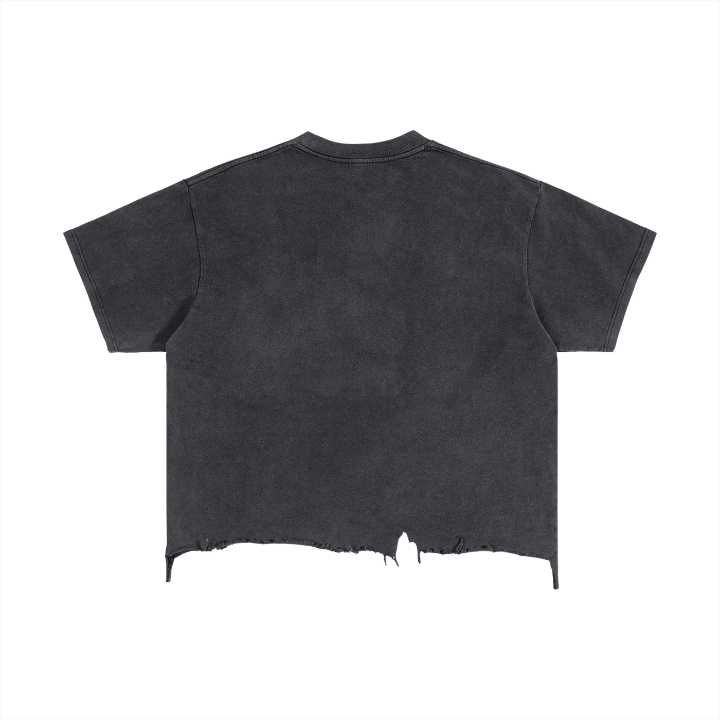 Goth Nite Vintage Wash Boxy Distressed Hem T-Shirt