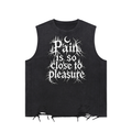 P Snow Washed Raw-Hem Tank Top