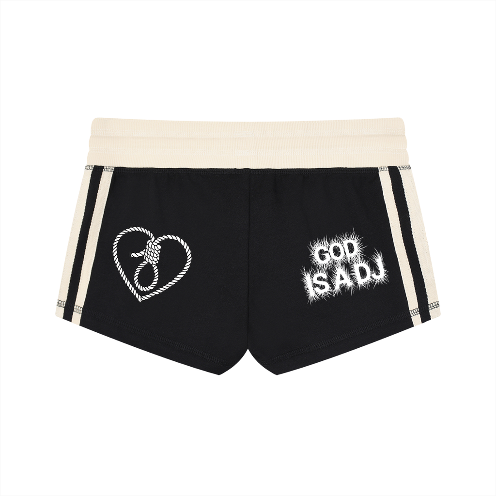 Better Goth Stripe Track Shorts