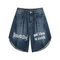 Men’s Wide Leg Denim Shorts