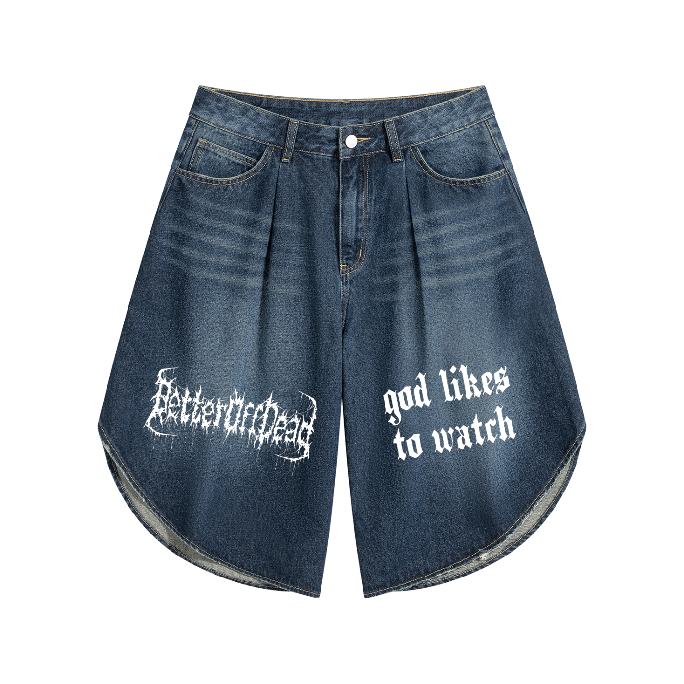 Men’s Wide Leg Denim Shorts