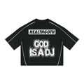 Heath Goth Unisex Heavyweight Boxy Piping T-Shirt
