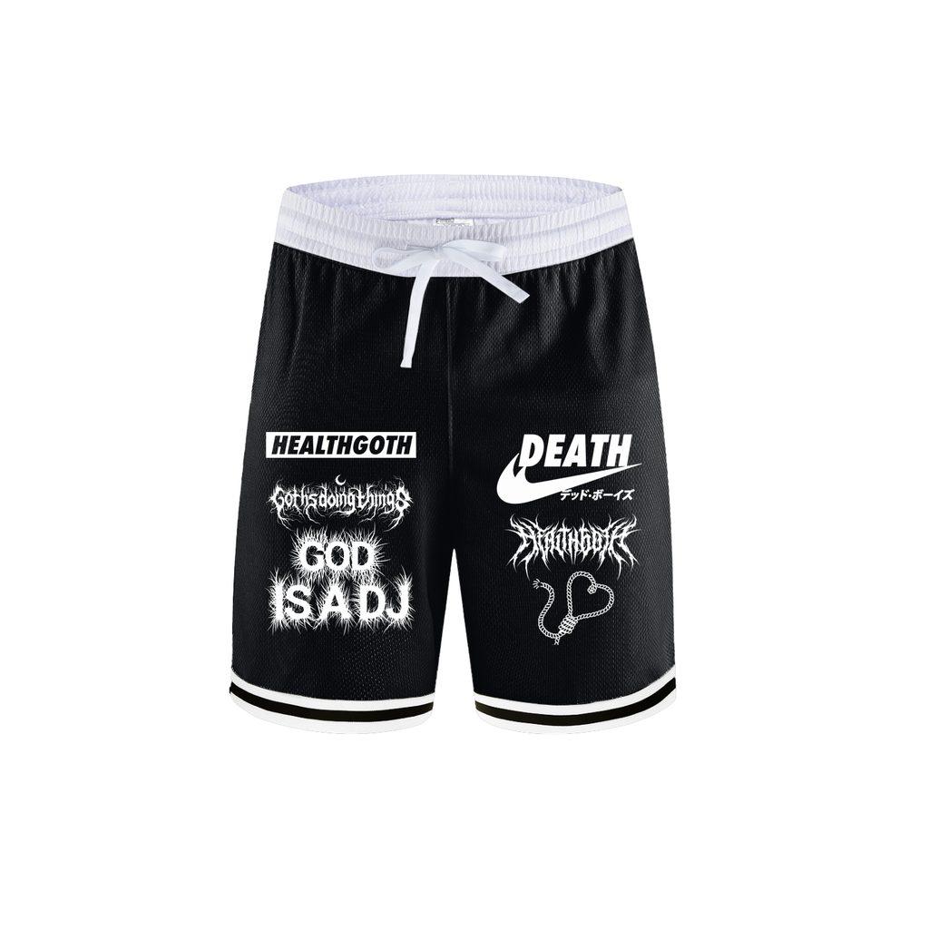 Heath goth Classic Stripe Trim Basketball Shorts