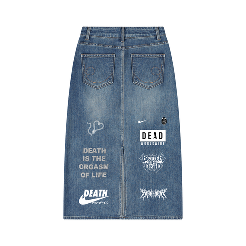 Health goth Women’s Vintage Wash Denim Skirt