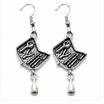 Silver Toolbox Dangle Earrings