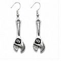 Silver Wrench Dangle Earrings